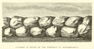 Cours de pierre dans la forteresse de Sacsahuaman